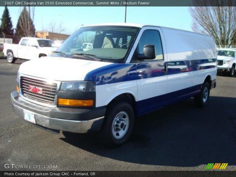 Summit White / Medium Pewter 2007 GMC Savana Van 3500 Extended Commercial