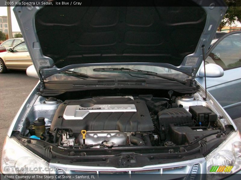 Ice Blue / Gray 2005 Kia Spectra LX Sedan