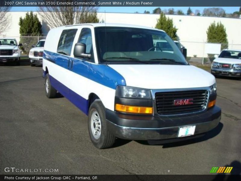 Summit White / Medium Pewter 2007 GMC Savana Van 3500 Extended Commercial