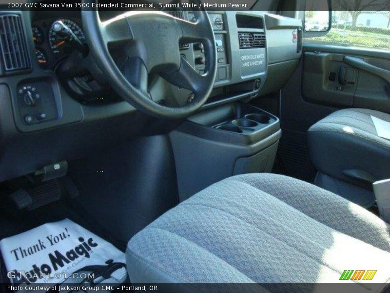 Summit White / Medium Pewter 2007 GMC Savana Van 3500 Extended Commercial