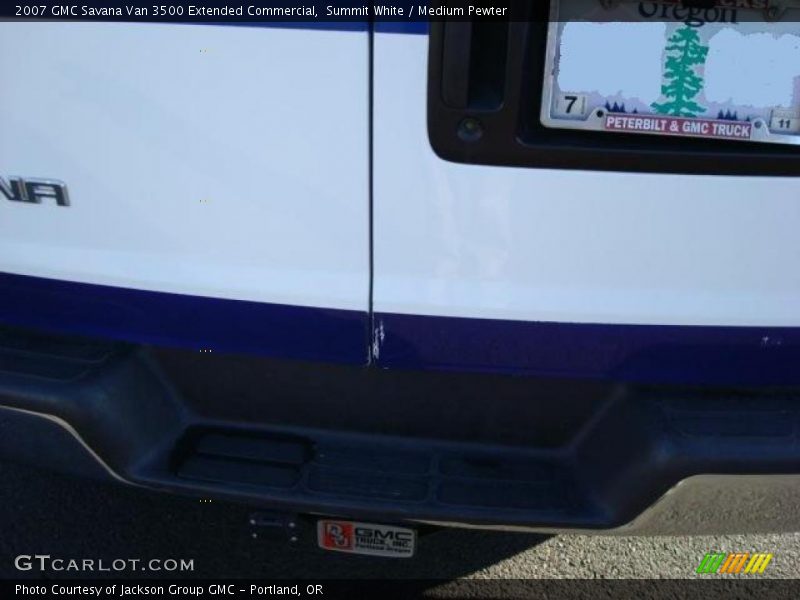 Summit White / Medium Pewter 2007 GMC Savana Van 3500 Extended Commercial