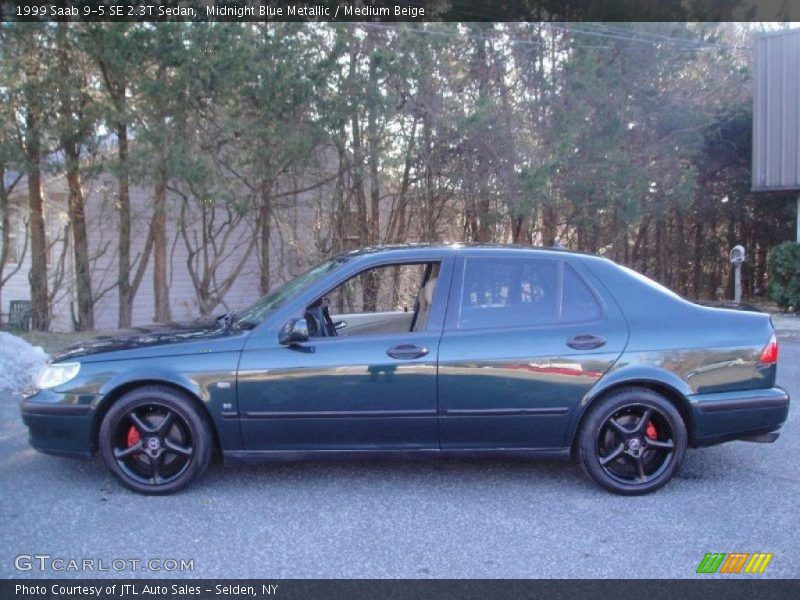 Midnight Blue Metallic / Medium Beige 1999 Saab 9-5 SE 2.3T Sedan
