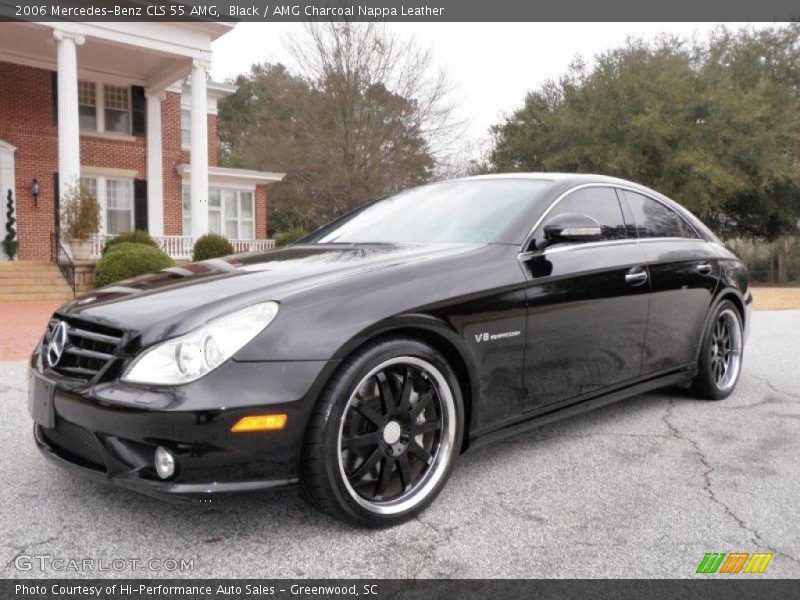 Black / AMG Charcoal Nappa Leather 2006 Mercedes-Benz CLS 55 AMG