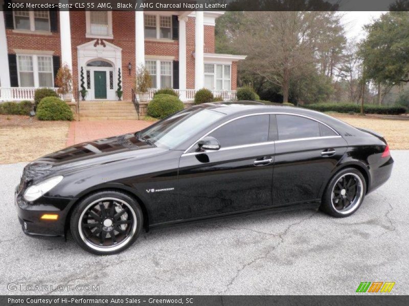 Black / AMG Charcoal Nappa Leather 2006 Mercedes-Benz CLS 55 AMG