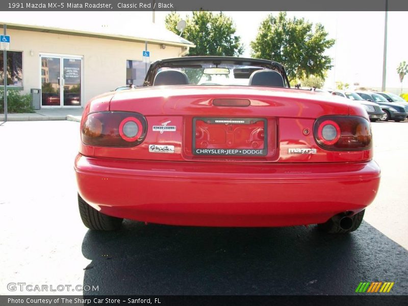 Classic Red / Black 1991 Mazda MX-5 Miata Roadster