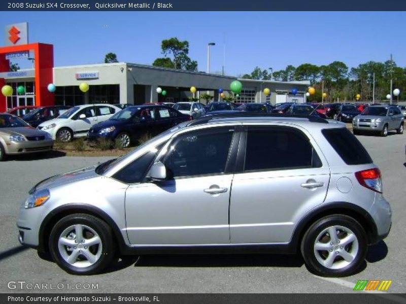 Quicksilver Metallic / Black 2008 Suzuki SX4 Crossover
