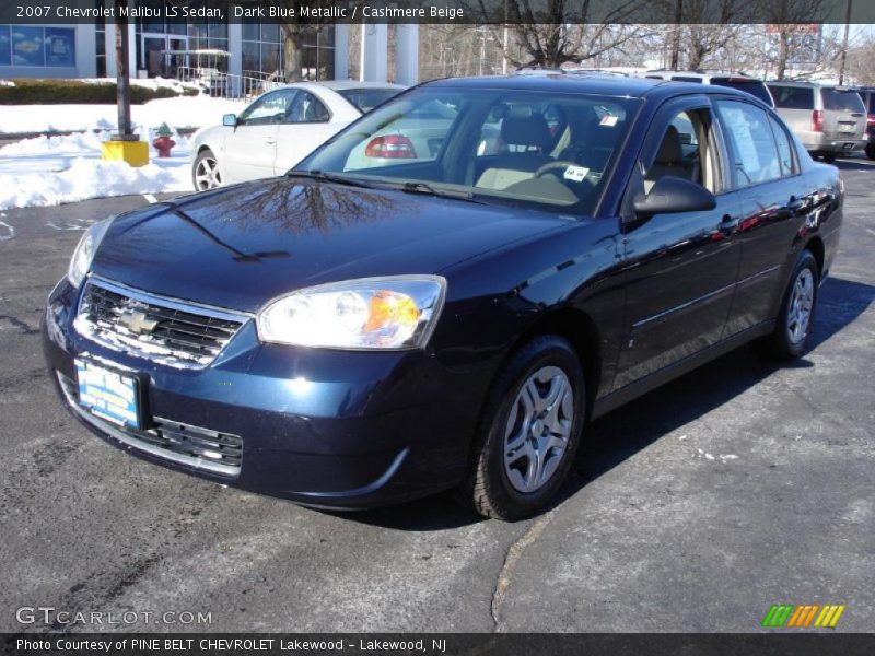 Dark Blue Metallic / Cashmere Beige 2007 Chevrolet Malibu LS Sedan