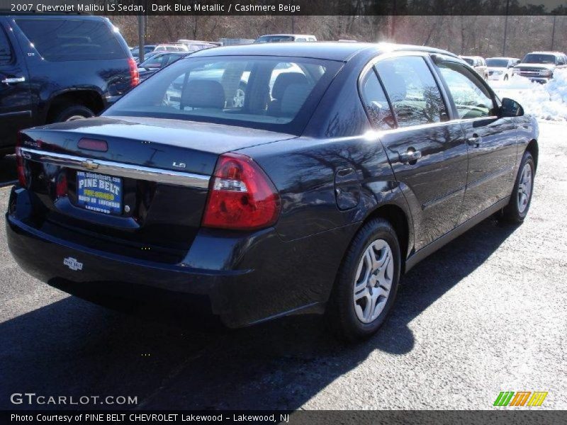 Dark Blue Metallic / Cashmere Beige 2007 Chevrolet Malibu LS Sedan
