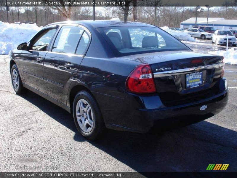Dark Blue Metallic / Cashmere Beige 2007 Chevrolet Malibu LS Sedan
