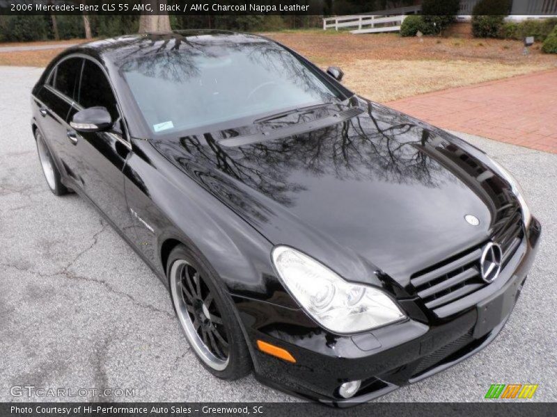 Black / AMG Charcoal Nappa Leather 2006 Mercedes-Benz CLS 55 AMG