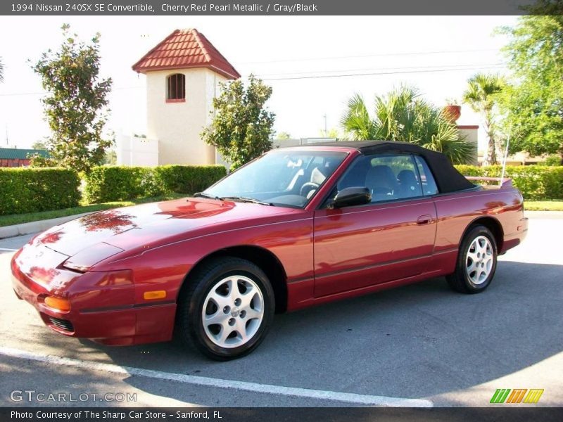 Cherry Red Pearl Metallic / Gray/Black 1994 Nissan 240SX SE Convertible
