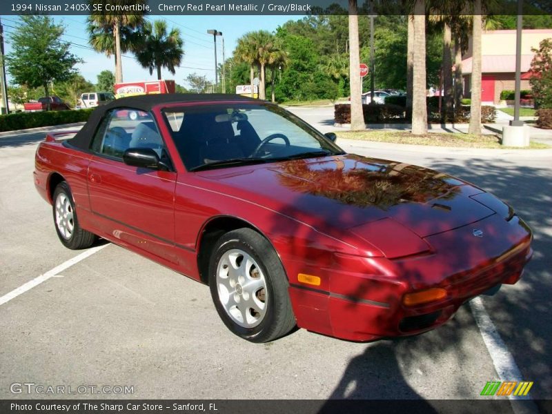 Cherry Red Pearl Metallic / Gray/Black 1994 Nissan 240SX SE Convertible