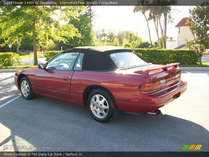 Cherry Red Pearl Metallic / Gray/Black 1994 Nissan 240SX SE Convertible
