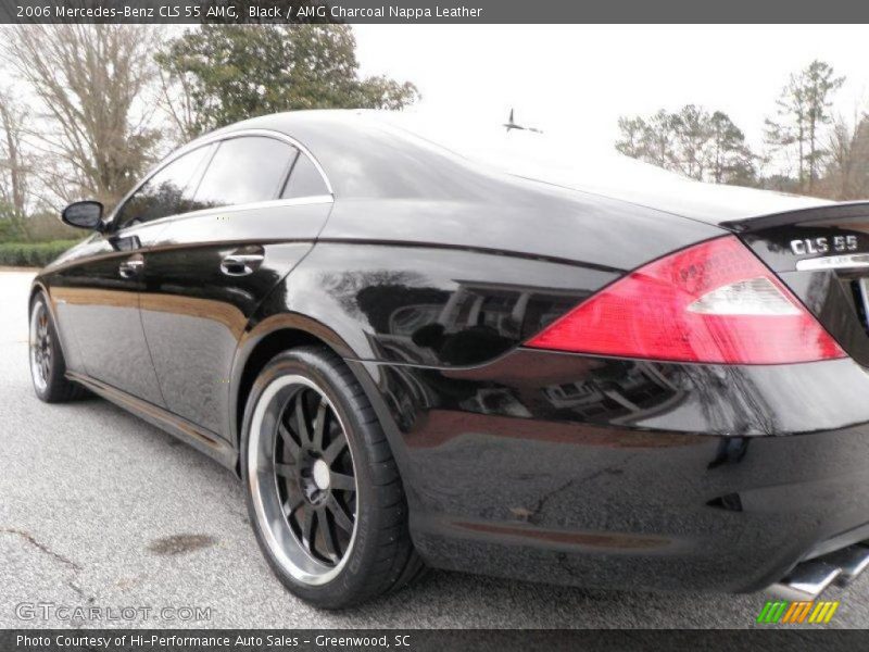 Black / AMG Charcoal Nappa Leather 2006 Mercedes-Benz CLS 55 AMG