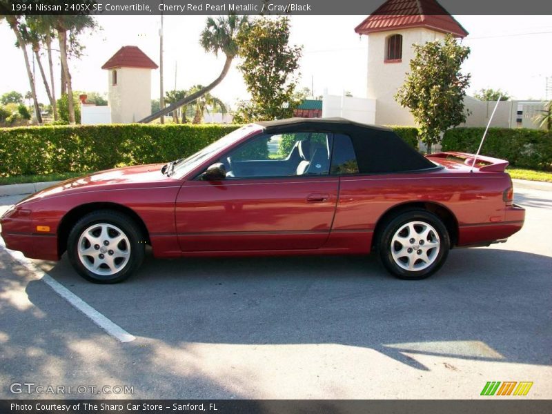 Cherry Red Pearl Metallic / Gray/Black 1994 Nissan 240SX SE Convertible