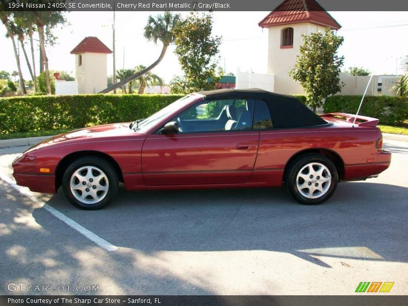 Cherry Red Pearl Metallic / Gray/Black 1994 Nissan 240SX SE Convertible