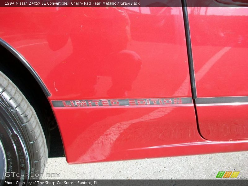 Cherry Red Pearl Metallic / Gray/Black 1994 Nissan 240SX SE Convertible
