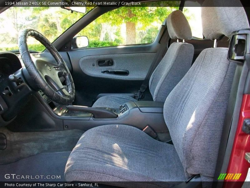 Cherry Red Pearl Metallic / Gray/Black 1994 Nissan 240SX SE Convertible