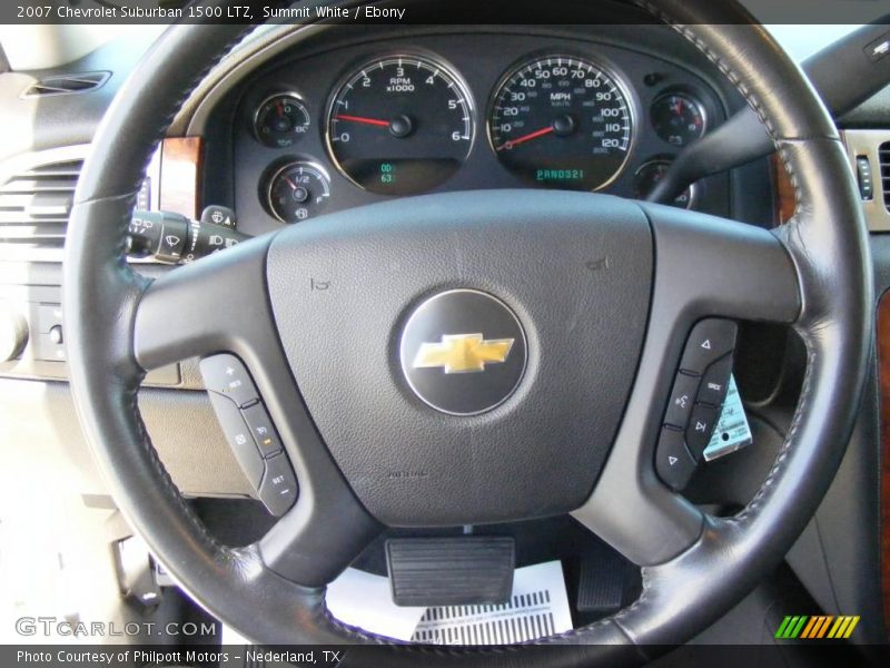 Summit White / Ebony 2007 Chevrolet Suburban 1500 LTZ