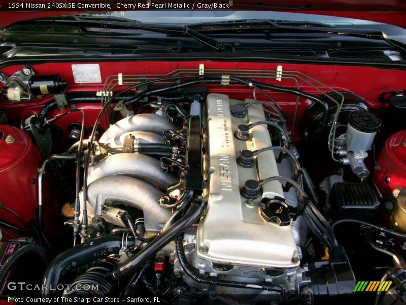 Cherry Red Pearl Metallic / Gray/Black 1994 Nissan 240SX SE Convertible