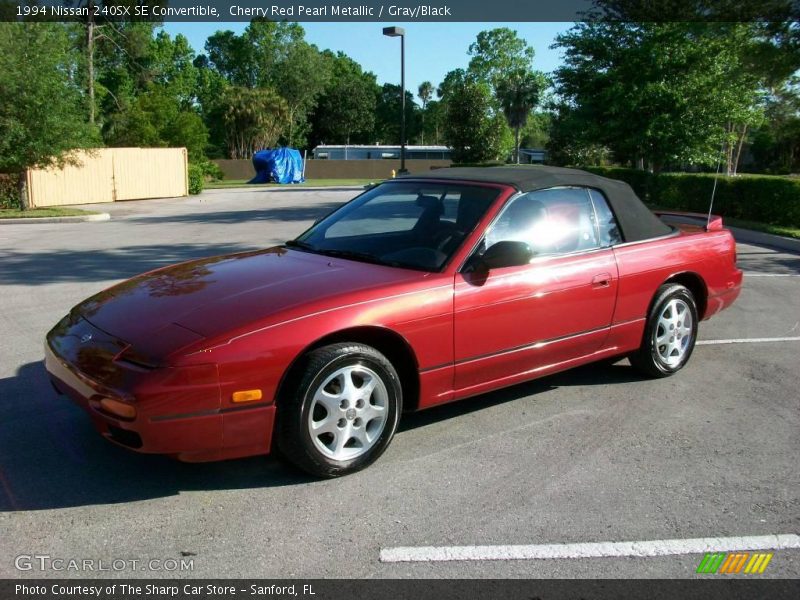 Cherry Red Pearl Metallic / Gray/Black 1994 Nissan 240SX SE Convertible