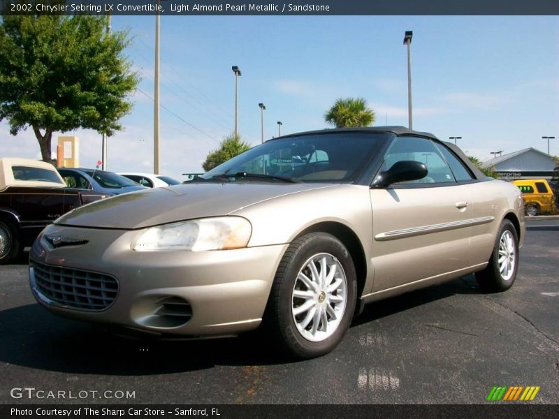 Light Almond Pearl Metallic / Sandstone 2002 Chrysler Sebring LX Convertible