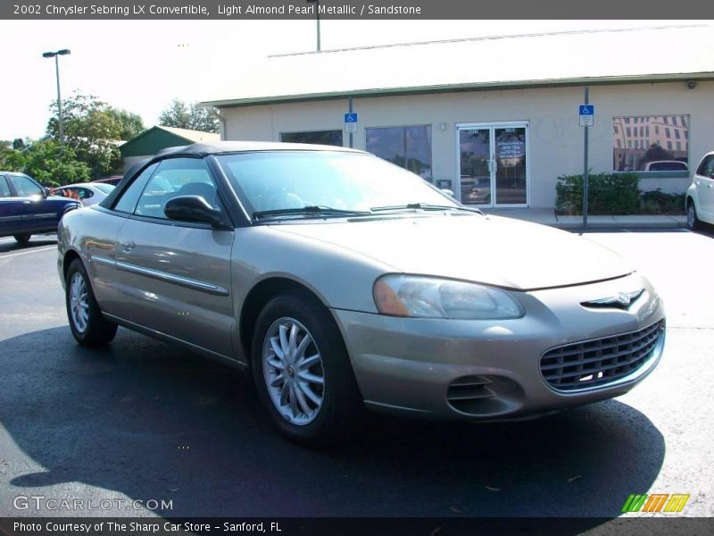 Light Almond Pearl Metallic / Sandstone 2002 Chrysler Sebring LX Convertible