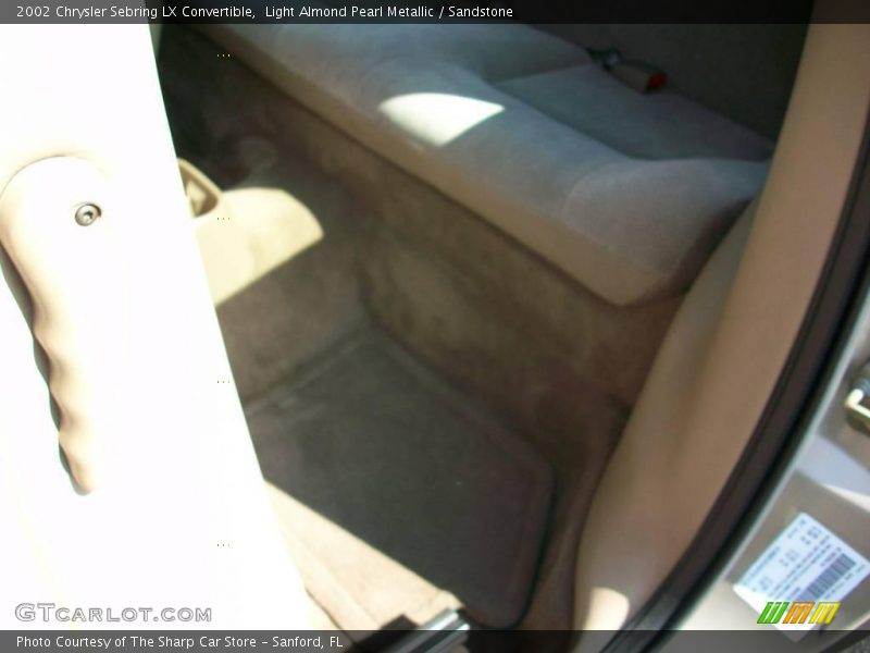 Light Almond Pearl Metallic / Sandstone 2002 Chrysler Sebring LX Convertible