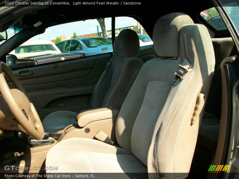 Light Almond Pearl Metallic / Sandstone 2002 Chrysler Sebring LX Convertible