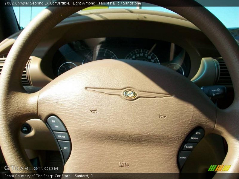 Light Almond Pearl Metallic / Sandstone 2002 Chrysler Sebring LX Convertible