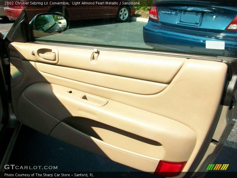 Light Almond Pearl Metallic / Sandstone 2002 Chrysler Sebring LX Convertible