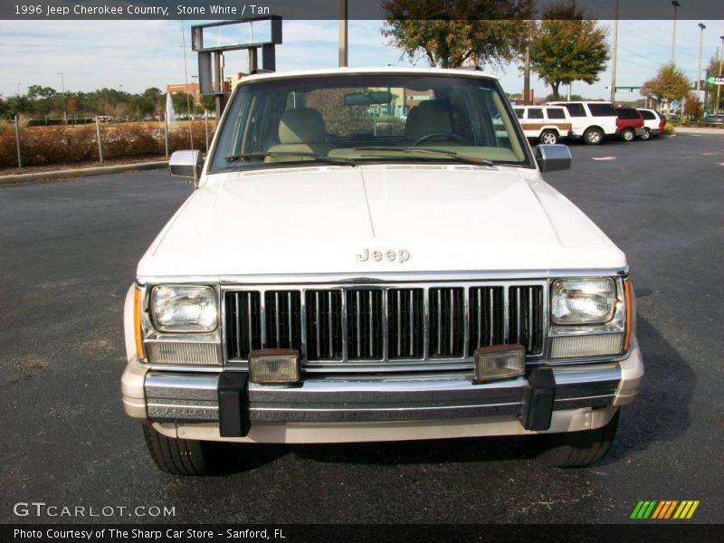 Stone White / Tan 1996 Jeep Cherokee Country
