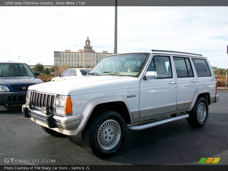 Stone White / Tan 1996 Jeep Cherokee Country