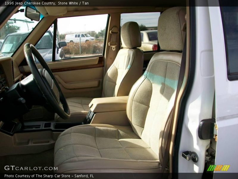Stone White / Tan 1996 Jeep Cherokee Country