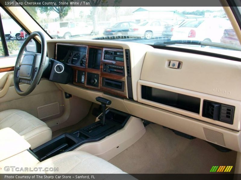 Stone White / Tan 1996 Jeep Cherokee Country