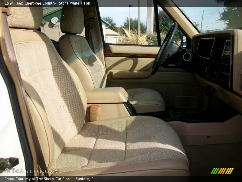Stone White / Tan 1996 Jeep Cherokee Country