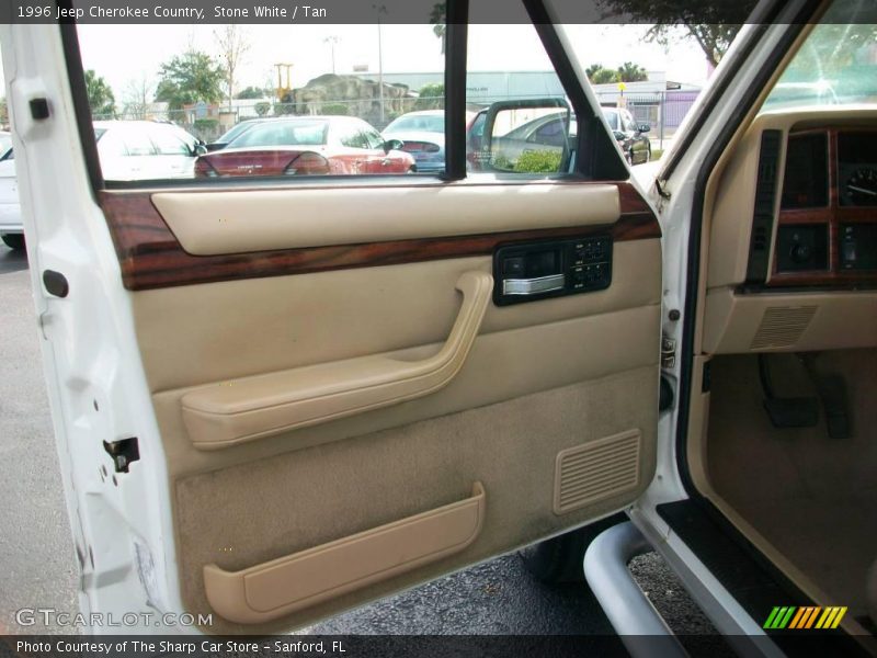 Stone White / Tan 1996 Jeep Cherokee Country