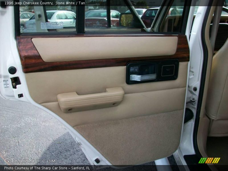 Stone White / Tan 1996 Jeep Cherokee Country