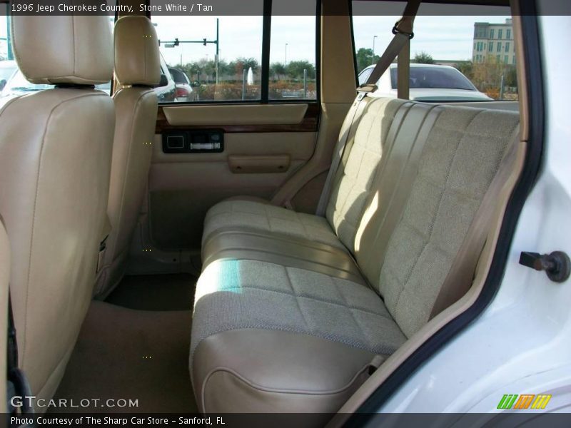Stone White / Tan 1996 Jeep Cherokee Country