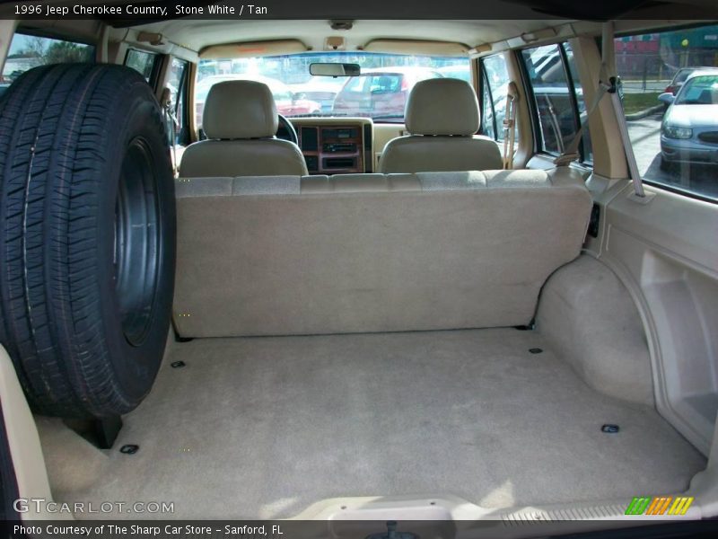 Stone White / Tan 1996 Jeep Cherokee Country