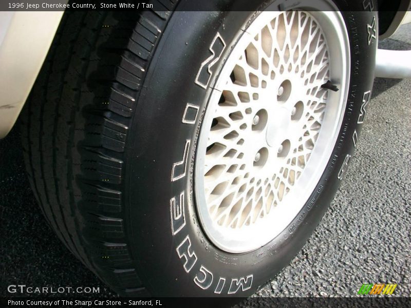 Stone White / Tan 1996 Jeep Cherokee Country