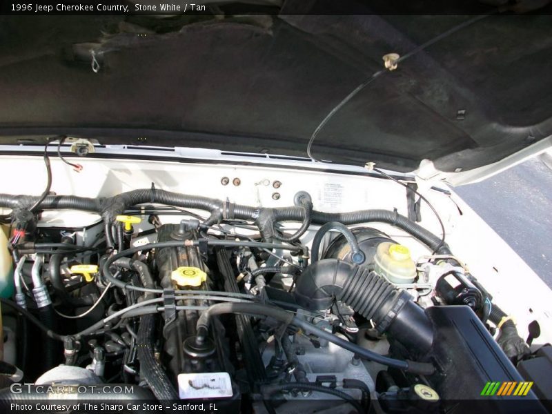 Stone White / Tan 1996 Jeep Cherokee Country