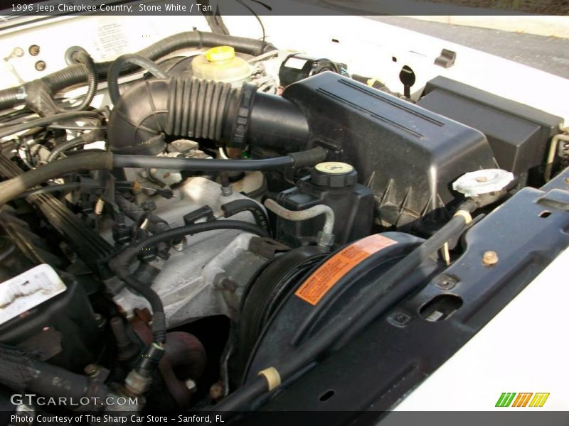 Stone White / Tan 1996 Jeep Cherokee Country