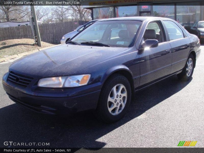 Blue Velvet Pearl / Oak 1999 Toyota Camry LE V6