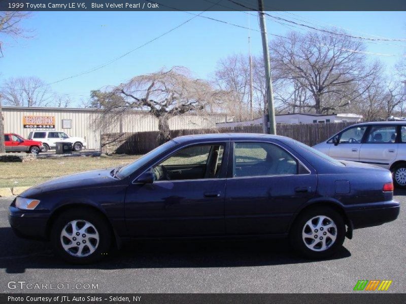 Blue Velvet Pearl / Oak 1999 Toyota Camry LE V6