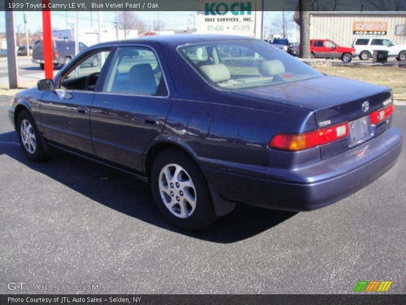 Blue Velvet Pearl / Oak 1999 Toyota Camry LE V6