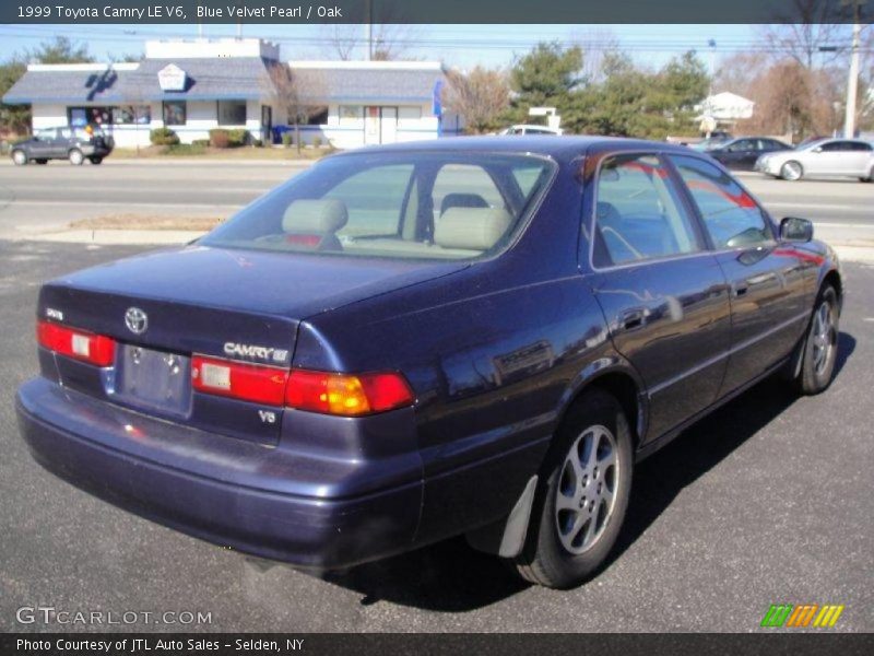 Blue Velvet Pearl / Oak 1999 Toyota Camry LE V6