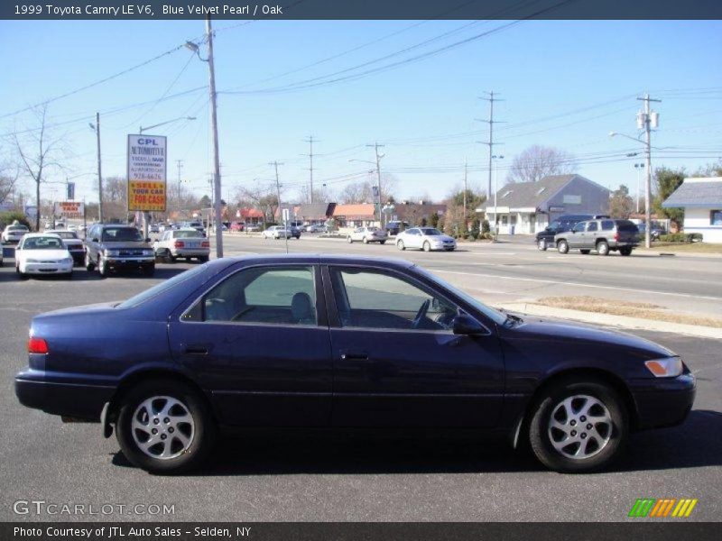 Blue Velvet Pearl / Oak 1999 Toyota Camry LE V6