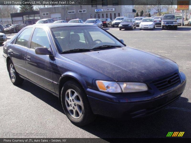 Blue Velvet Pearl / Oak 1999 Toyota Camry LE V6