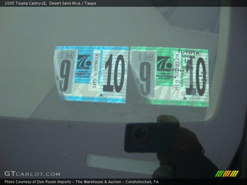 Desert Sand Mica / Taupe 2005 Toyota Camry LE